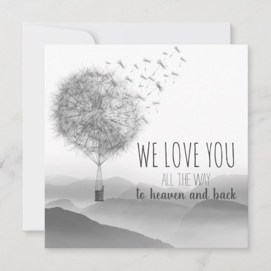 Carte de confort avec fleurs de cheval | (Devant)