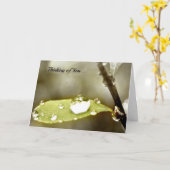 Carte de confort et d'encouragement. (Fleur jaune)