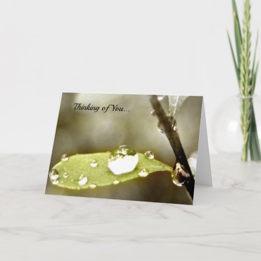 Carte de confort et d'encouragement. (Devant)