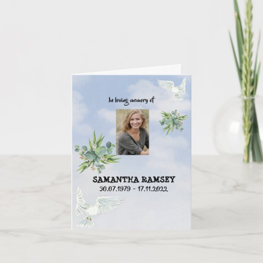 Carte de confort moderne Blue Sky (Devant)