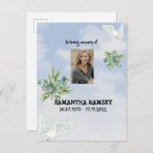 Carte de confort moderne Blue Sky (Devant / Derrière)