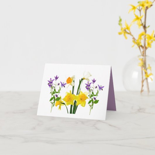 Carte de confort simple (Fleur jaune)