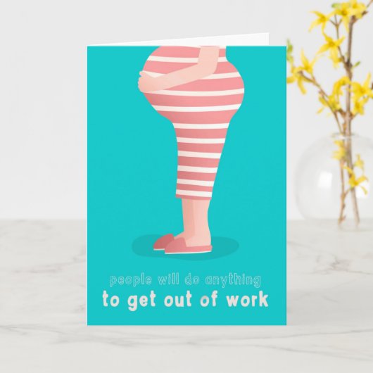 Carte de congé de maternité (Fleur jaune)