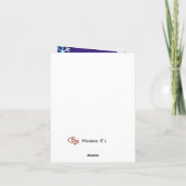 Carte de congé d'hiver de l'enseignant (Dos)