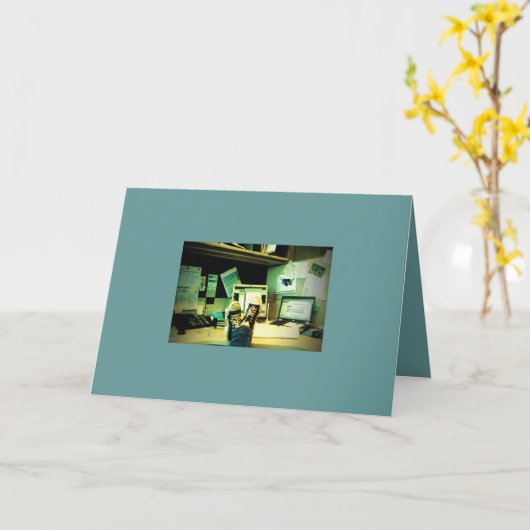 Carte de congratulation (Fleur jaune)