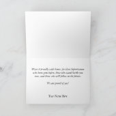 Carte de congratulation bleue (Intérieur)