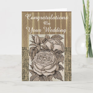Carte de congratulation rustic