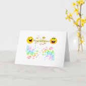 Carte de Congratulations_ (Fleur jaune)