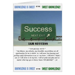 CARTE DE CONNAISSANCE SUCRÉE