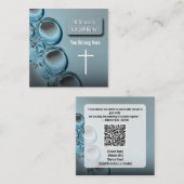 Carte de connexion de l'église de l'eau bleue mode (Devant / Derrière)