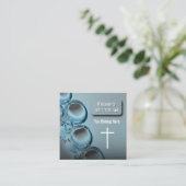 Carte de connexion de l'église de l'eau bleue mode (Debout devant)