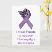 Carte de conscience de fibromyalgie (Fleur jaune)