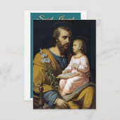 Carte de consécration Saint-Joseph (Devant / Derrière)