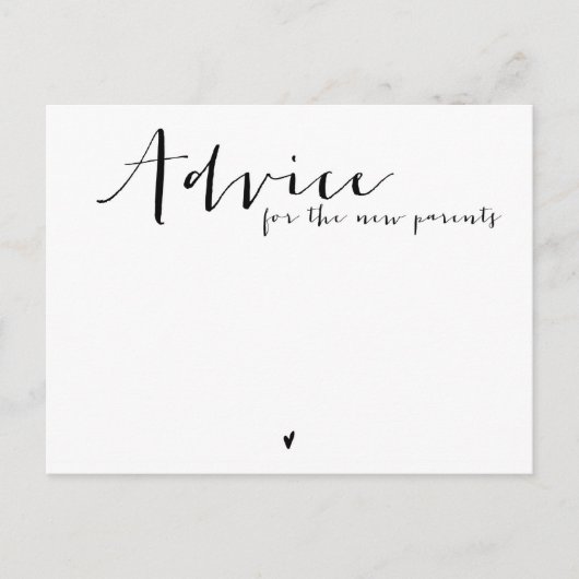 Carte de conseil (Devant)