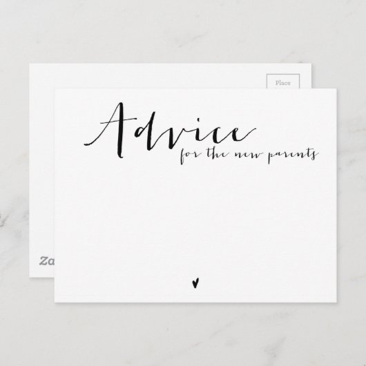 Carte de conseil (Devant / Derrière)