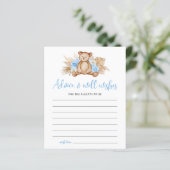 Carte de conseil à l'ours en peluche (Debout devant)