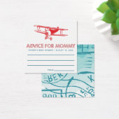 Carte de conseil Baby shower avion (Bureau)