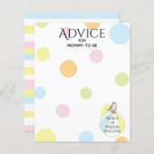 Carte de conseil baby shower Beach Ball (Devant / Derrière)