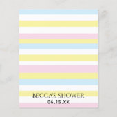 Carte de conseil baby shower Beach Ball (Dos)