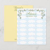 Carte de conseil baby shower "Castle in the Sky/Ye (Devant / Derrière)