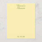 Carte de conseil baby shower "Castle in the Sky/Ye (Dos)