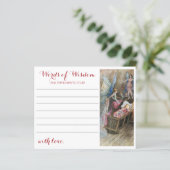 Carte de conseil Baby shower de bénédiction pour b (Debout devant)