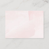 Carte de conseil Baby shower de Rose d'aquarelle r (Dos)