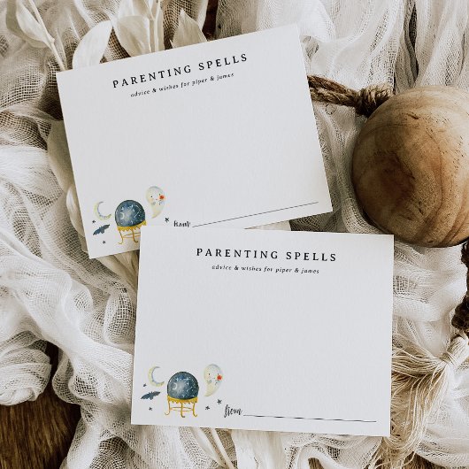 Carte de conseil Baby shower d'Halloween