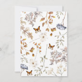 Carte de conseil Baby shower Hydrangea Blue Waterc (Dos)