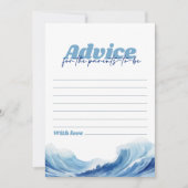 Carte de conseil Baby shower pour bébé à bord (Devant)