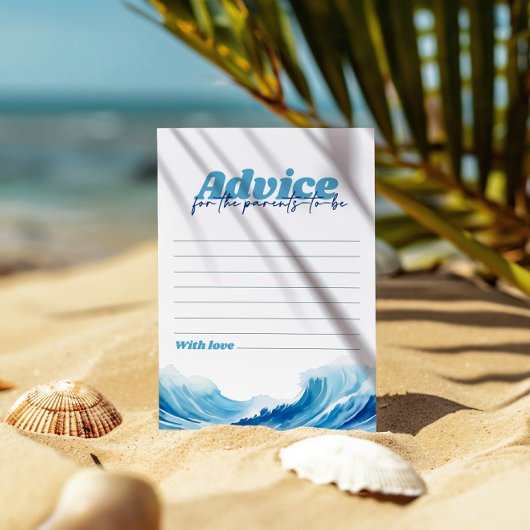 Carte de conseil Baby shower pour bébé à bord