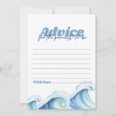 Carte de conseil Baby shower pour bébé à bord (Devant)