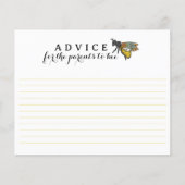 Carte de conseil Baby shower pour les parents d'ab (Devant)