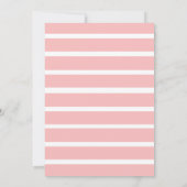 Carte de conseil Baby shower rose (Dos)