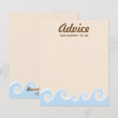 Carte de conseil baby shower "Under the Sea Mobile (Devant / Derrière)