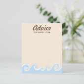 Carte de conseil baby shower "Under the Sea Mobile (Debout devant)