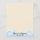 Carte de conseil baby shower "Under the Sea Mobile (Dos)