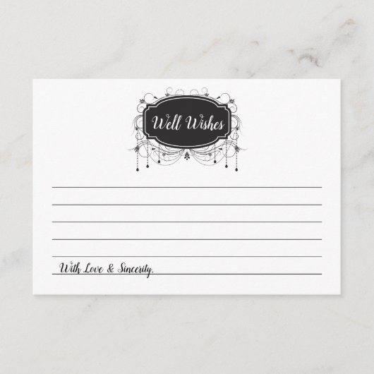 Carte de conseil "Cartes à bocaux" Étiquette noir (Devant)