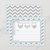 Carte de conseil Chevron Boy Diapers (Devant / Derrière)