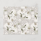 Carte de conseil de Baby shower Neutral Boho (Dos)
