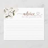 Carte de conseil de Baby shower Neutral Boho (Devant)