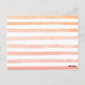 Carte de conseil de Baby shower Peach (Dos)