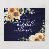 Carte de conseil de Fête des mariées d'automne des (Dos)