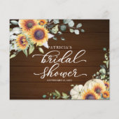 Carte de conseil de Fête des mariées d'automne des (Dos)