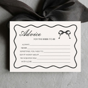 Carte de conseil de Fête des mariées de noeud de f