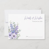 Carte de conseil de Fête des mariées de script de  (Devant)