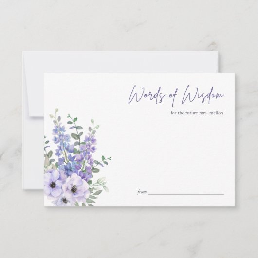 Carte de conseil de Fête des mariées de script de  (Devant)