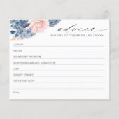 Carte de conseil de Fête des mariées Dusty Blue Bo (Devant)