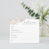 Carte de conseil de Fête des mariées Pampas Grass  (Debout devant)