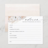 Carte de conseil de Fête des mariées Pampas Grass
